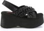 DemoniaCult FUNN-12 Plateau Sandaal 36 Shoes Zwart - Thumbnail 5