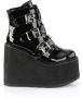 Demonia 5 = | SWING 105 | 5 1 2 PF Ankle Boot w 3 Buckle Straps Back Zip - Thumbnail 1