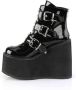 Demonia 5 = | SWING 105 | 5 1 2 PF Ankle Boot w 3 Buckle Straps Back Zip - Thumbnail 2