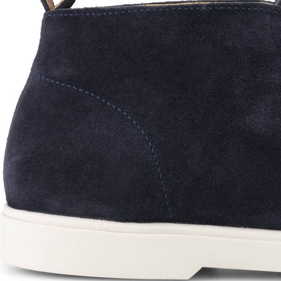 DEN BROECK DenBroeck Franklin St. Halfhoge instappers heren Suede leren schoenen Navy blauw leer - Foto 5