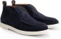 DEN BROECK DenBroeck Franklin St. Halfhoge instappers heren Suede leren schoenen Navy blauw leer - Thumbnail 6