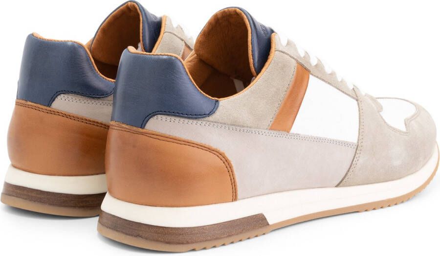 DEN BROECK DenBroeck Leonard St. Heren Sneakers Veterschoenen mannen Zand Beige Leer