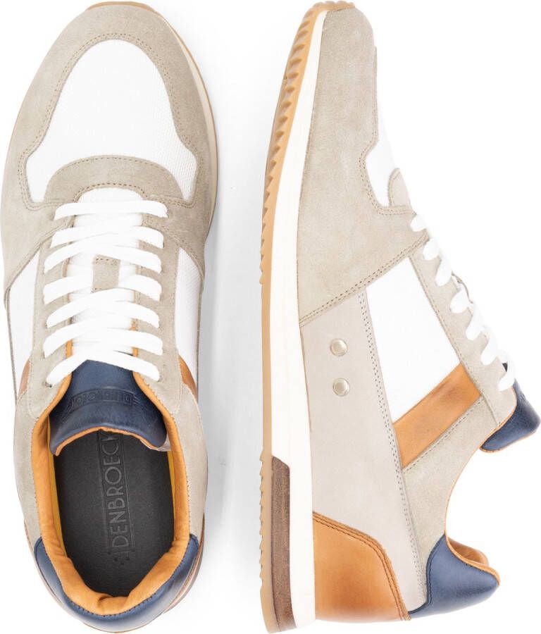 DEN BROECK DenBroeck Leonard St. Heren Sneakers Veterschoenen mannen Zand Beige Leer