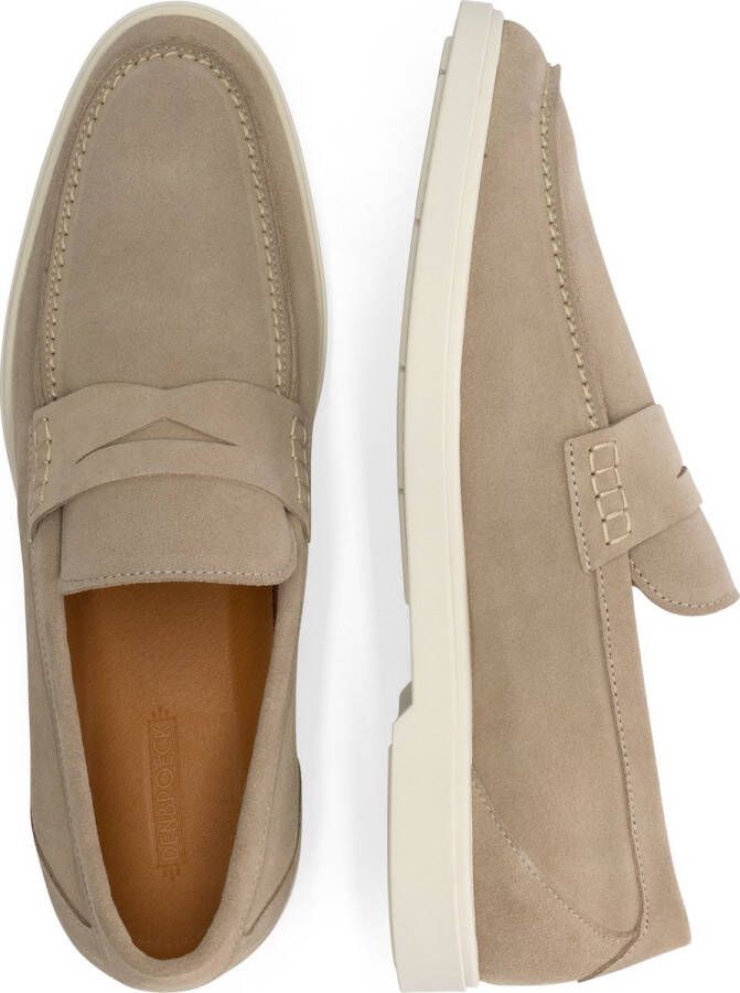 DEN BROECK DenBroeck Thomas St. Suede leren instappers heren Beige leer