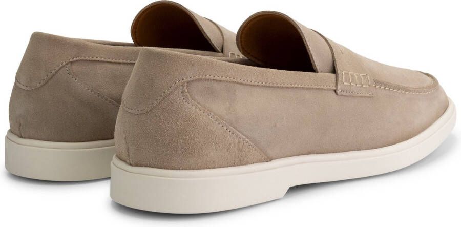 DEN BROECK DenBroeck Thomas St. Suede leren instappers heren Beige leer