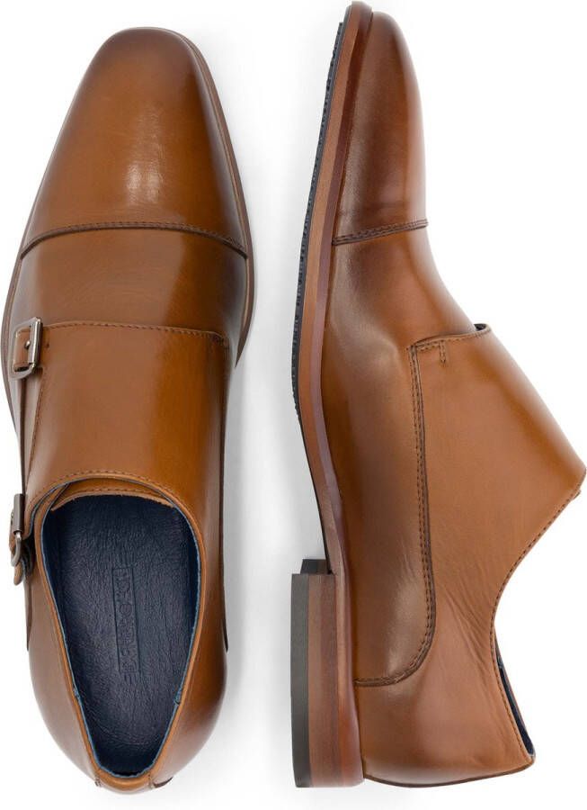 DEN BROECK DenBroeck Moore St. Nette lage leren gespschoenen heren Cognac Bruin leer