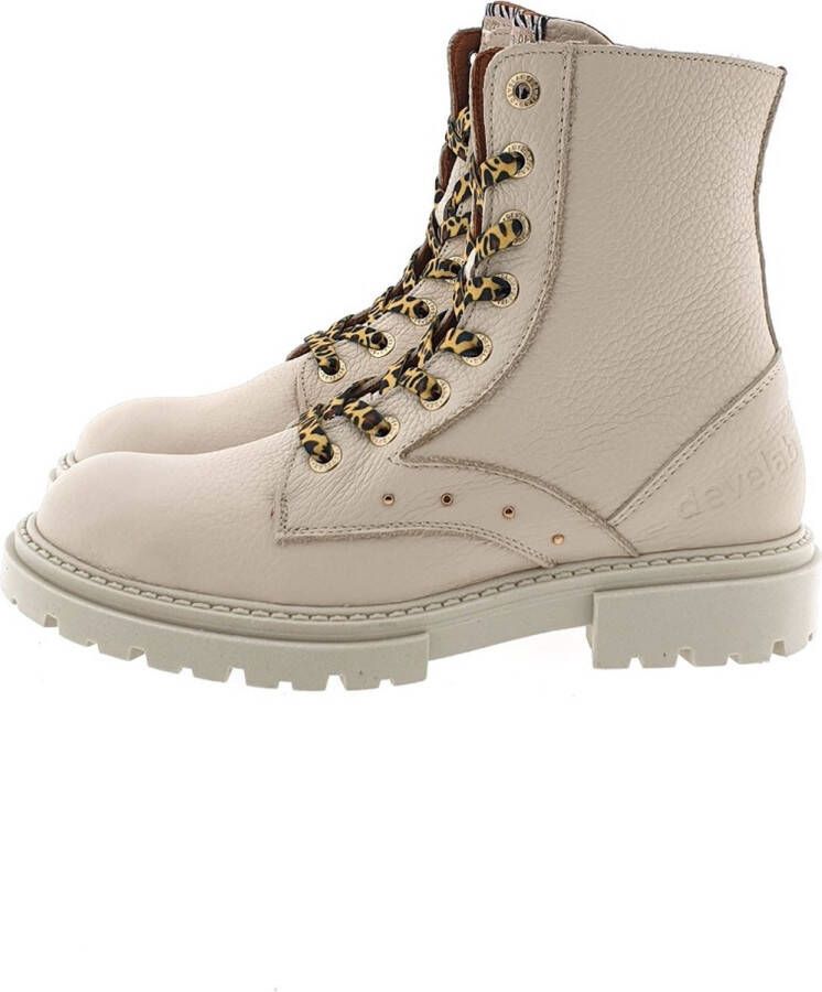 Bruin Tinten 41442 Veterboots Laarzen Met Veters Meisjes Beige - Foto 7