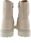 Bruin Tinten 41442 Veterboots Laarzen Met Veters Meisjes Beige - Thumbnail 8