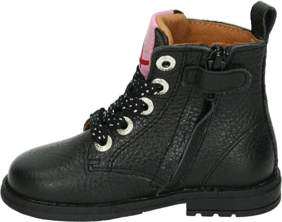 Develab 42658 Veterboots Laarzen Met Veters Meisjes Kids Zwart - Foto 7