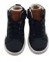 Develab 45667 Hoge sneakers Leren Sneaker Jongens Kids Zwart - Thumbnail 11