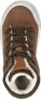 Bruin Tinten 46163 Hoge sneakers Leren Sneaker Jongens Cognac - Thumbnail 10