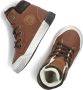 Develab 46163 Hoge sneakers Leren Sneaker Jongens Kids Cognac - Thumbnail 7