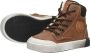 Develab 46163 Hoge sneakers Leren Sneaker Jongens Kids Cognac - Thumbnail 9