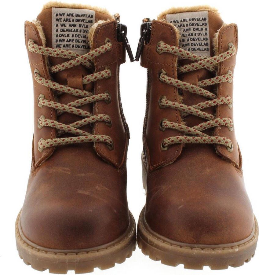 Develab Jongens Veterboots 41073 Cognac