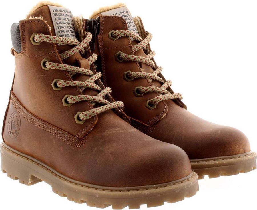 Develab Jongens Veterboots 41073 Cognac