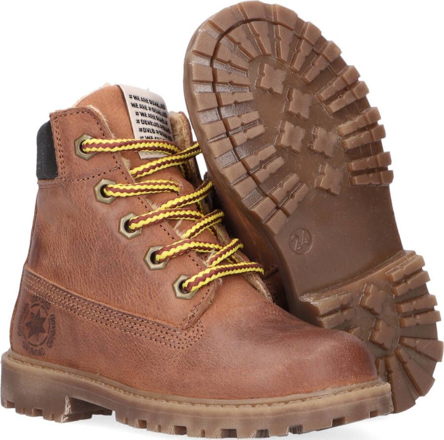 Develab Jongens Veterboots 41073 Cognac