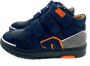 Develab 44307 Lage sneakers Leren Sneaker Jongens Kids Donkerblauw - Thumbnail 14