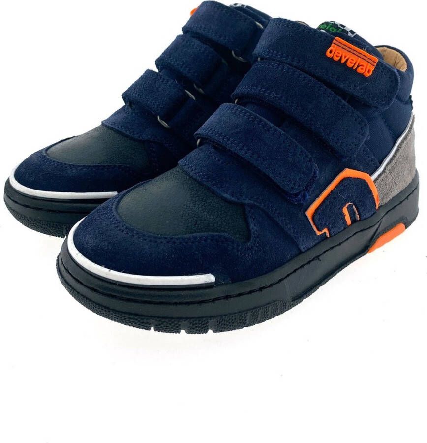 Develab 44307 Lage sneakers Leren Sneaker Jongens Kids Donkerblauw - Foto 15