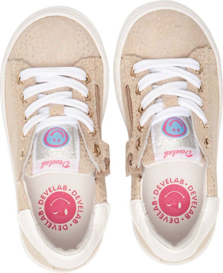 Develab Sneakers beige Leer Dames