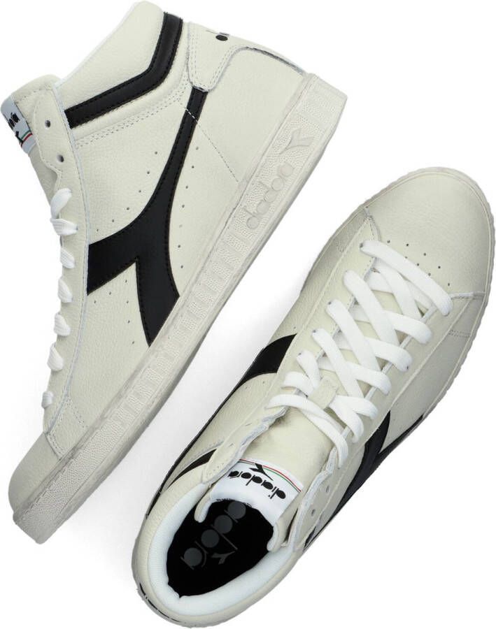 Diadora Game High Waxed Heren Hoge sneakers Leren Sneaker Heren Wit