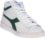 Retro Sneaker Game High Waxed Hoge sneakers Leren Sneaker Groen - Thumbnail 11