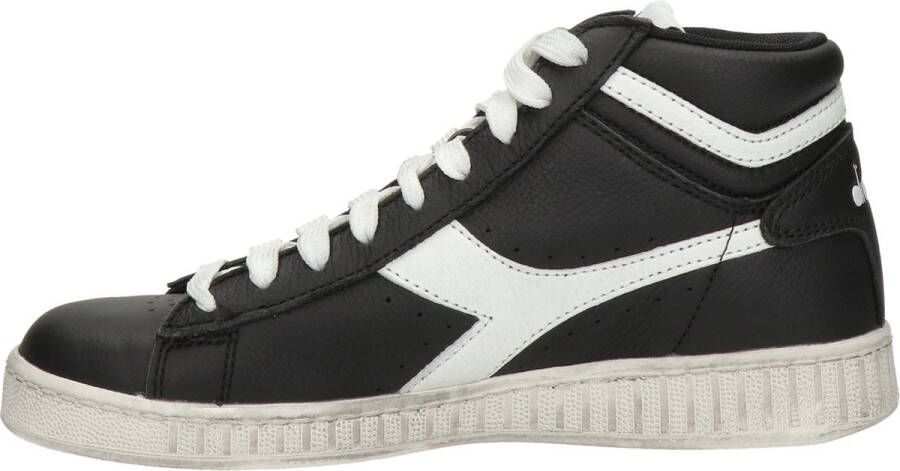 Diadora Game High Waxed Heren Hoge sneakers Leren Sneaker Heren Zwart - Foto 9