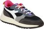 Diadora Jolly Suede Mesh Woman Lage sneakers Dames Zwart - Thumbnail 12