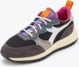 Diadora Jolly Suede Mesh Woman Lage sneakers Dames Zwart - Thumbnail 10