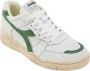 DIADORA Lage Sneakers Heren Led Combi Sneaker Maat: 43 Materiaal: Leer Kleur: Groen - Thumbnail 4