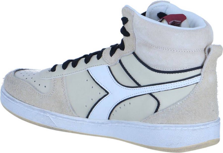 Diadora Magic Basket Mid Legacy Hoge sneakers Leren Sneaker Dames Beige