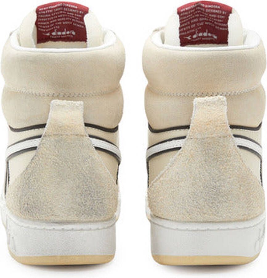 Diadora Magic Basket Mid Legacy Hoge sneakers Leren Sneaker Dames Beige