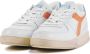 Diadora Sneakers Dames Lage sneakers Damesschoenen Leer MI basket low Blauw combi - Thumbnail 4