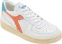 Diadora Sneakers Dames Lage sneakers Damesschoenen Leer MI basket low Blauw combi - Thumbnail 7