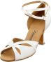 Diamant Bruidsschoenen 141-087-092 Latin Dansschoenen Hak 6 5 cm Witte Hakken Dames Suede Zool - Thumbnail 3