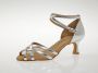 Diamant Dames Salsaschoenen 035-077-013 Dansschoenen Latin Salsa Zilver - Thumbnail 2