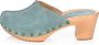 DINA Heels mint groen suede clogs dames clogs op hak - Thumbnail 14