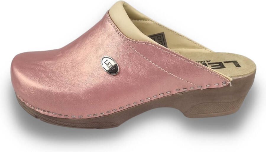 DINA Medische PU klompen PU klompen met kunststof zool ziekenhuis klompen zorgklompen CLOGS Perfect Pink