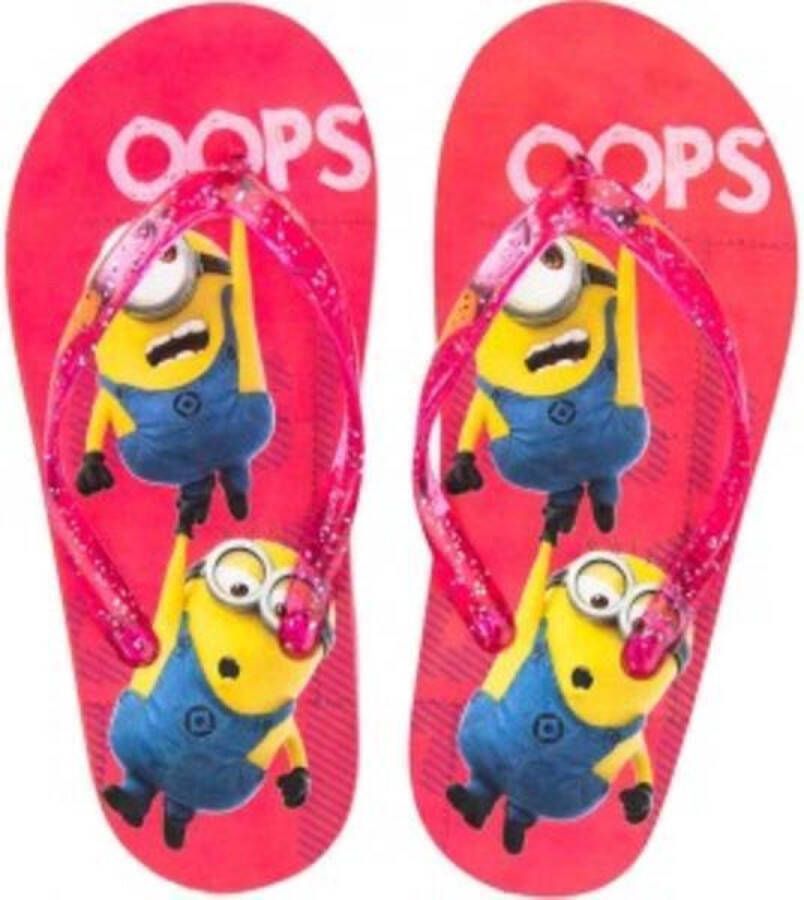 Disney Minions Slippers Kids Oops Rood