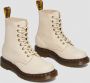 Dr. Martens 1460 PASCAL PARCHMENT BEIGE Volwassenen VeterlaarzenHalf-hoge schoenen Wit beige - Thumbnail 9