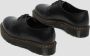 Dr. Martens 1461 Quad Smooth Leather Platform Schoenen Zwart Gepolijst Glad Black Dames - Thumbnail 7