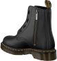 Dr Martens Dr. martens 1460 Pascal Front Zip Dames Veterboots Mat Zwart - Thumbnail 25