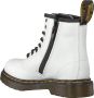 Dr Martens 1460 K Delaney Veterboots Laarzen Met Veters Meisjes Wit - Thumbnail 9