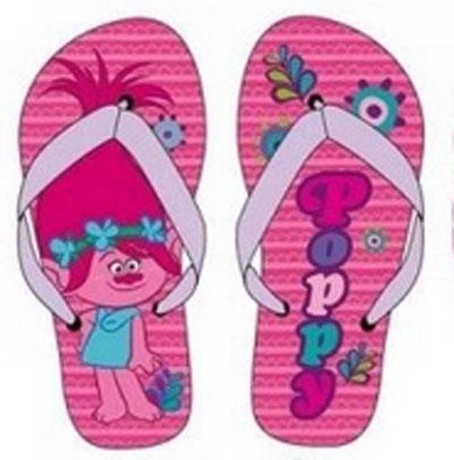 DreamWorks Animation Trolls slippers Poppy fuchsia