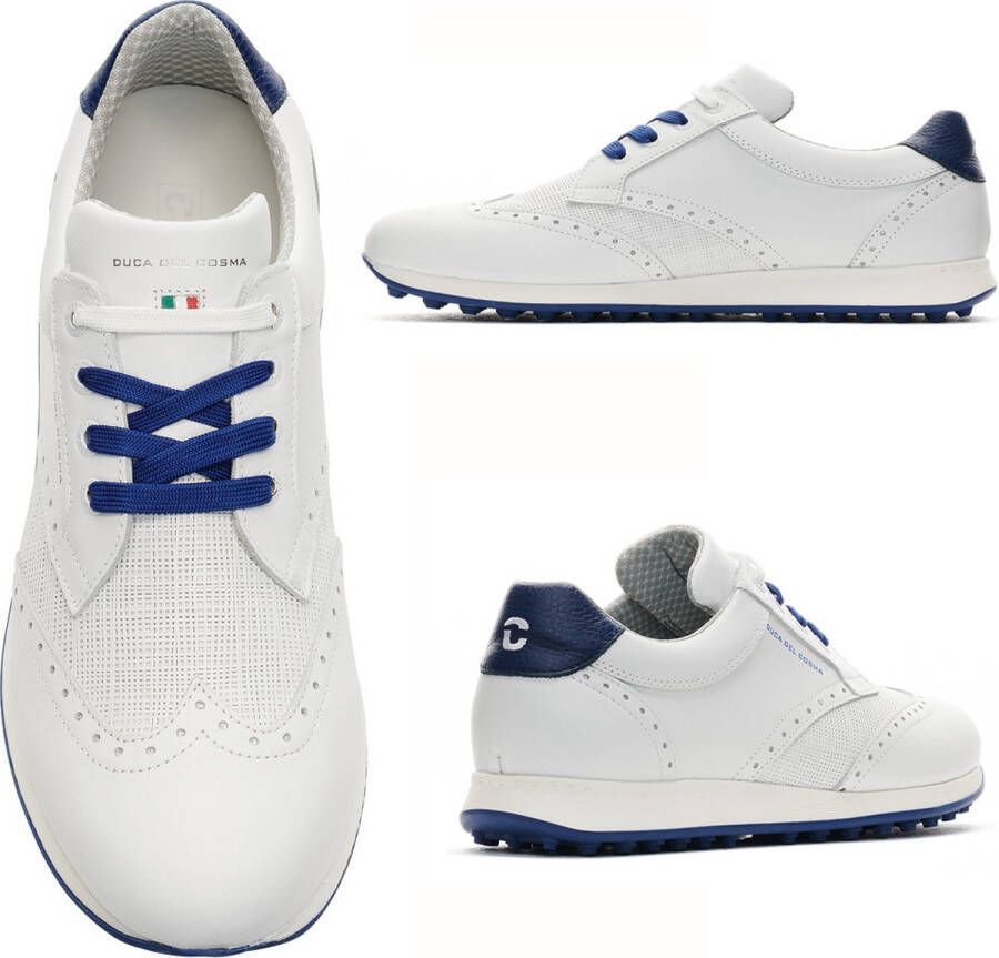 Duca del Cosma La Spezia Heren golfschoen Wit blauw