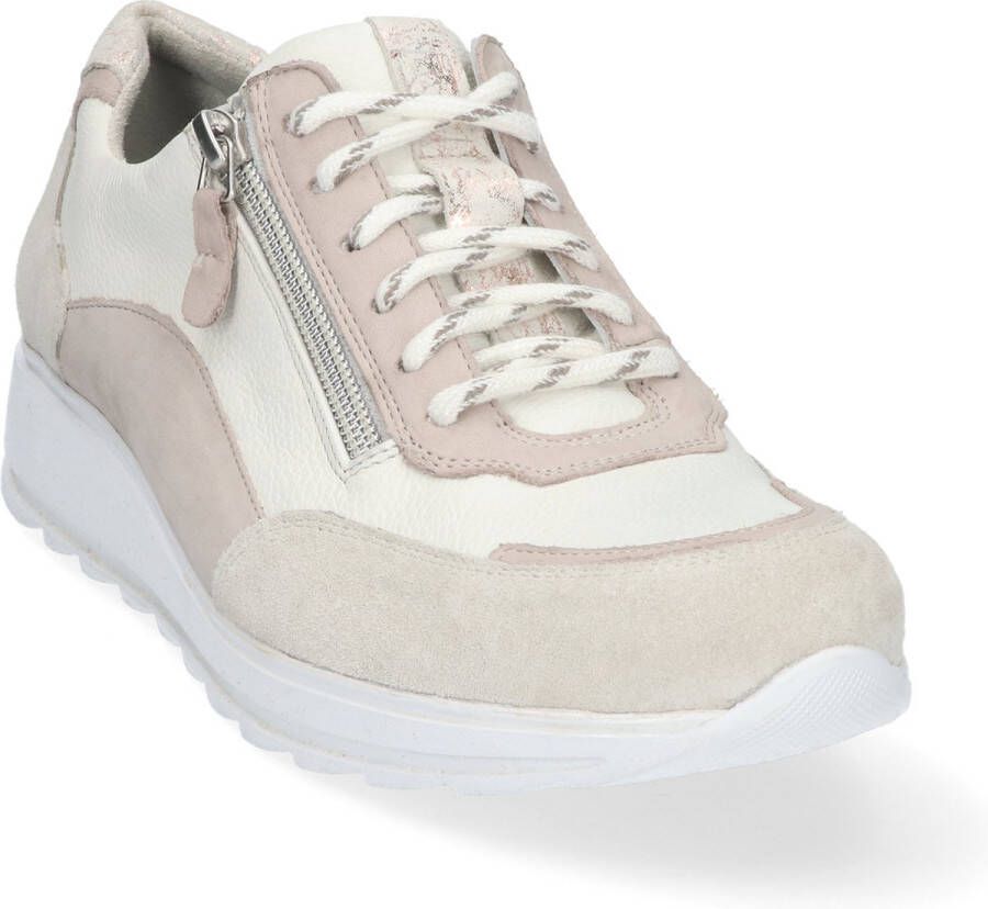 Durea 6263 E Volwassenen Lage sneakers Wit beige