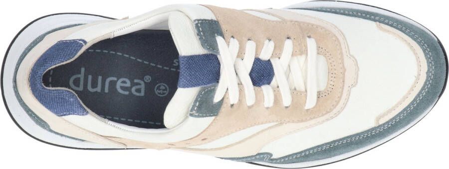 Durea 6267 K Volwassenen Lage sneakers Wit beige