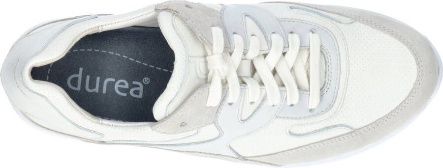 Durea 6272 H Volwassenen Lage sneakersDames sneakers Wit beige