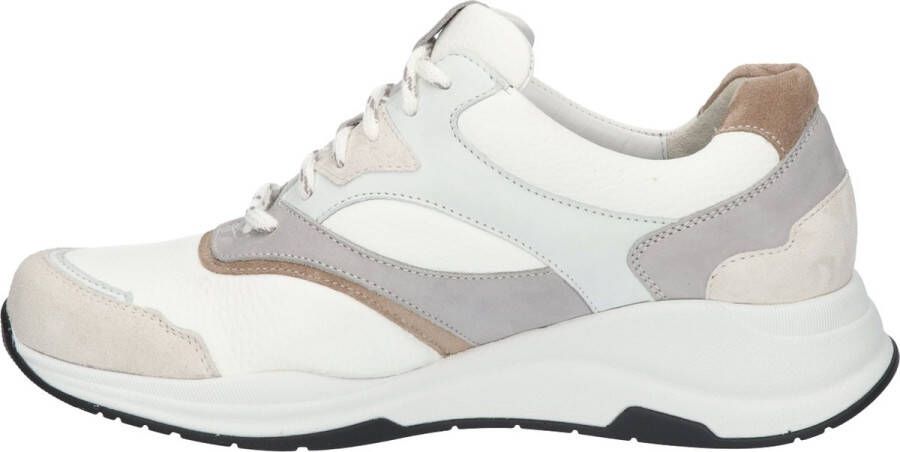 Durea 6273 H Volwassenen Lage sneakers Wit beige