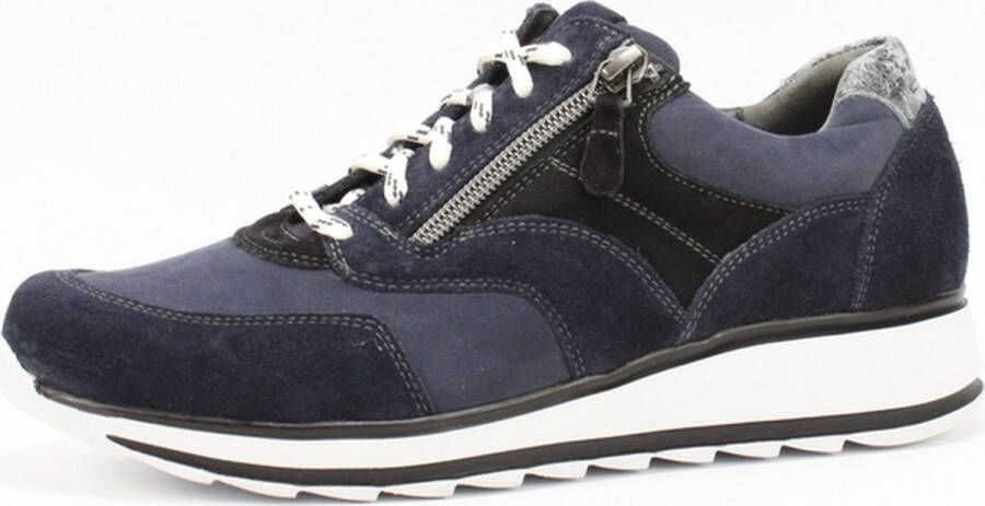 Durea 6279 688K 0426 Blauw K-Wijdte Veterschoenen