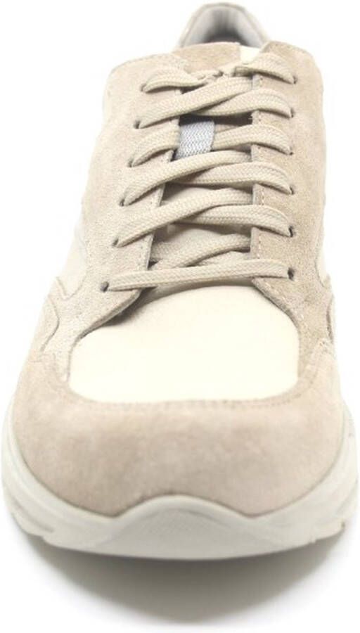 Durea 6282 681 0382 Beige kleurige smalle sneakers